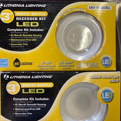 LED 3” recessed kit