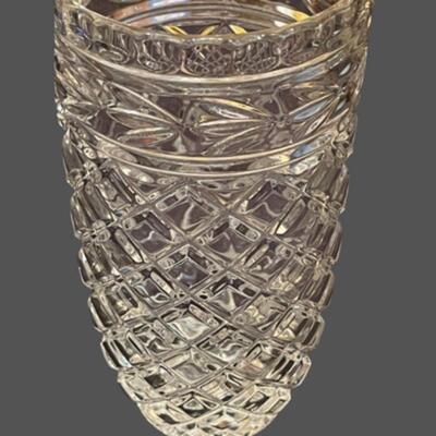 Zajecar Yugoslavian Lead Crystal Vase - 8