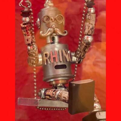 Original Swinging MR. RHINO made by Sean Dixon - 5" -