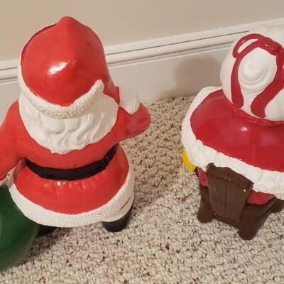 Santa & Mrs. Claus ceramic figures