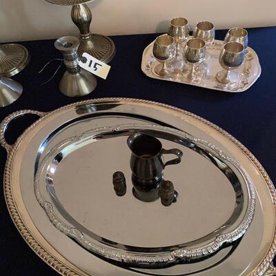 Misc Silver Plate and Home Décor Lot