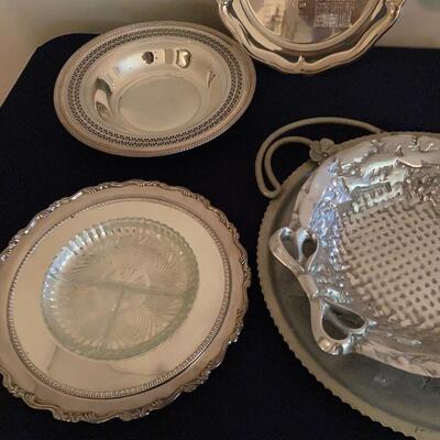 Misc Silver Plate and Home Décor Lot