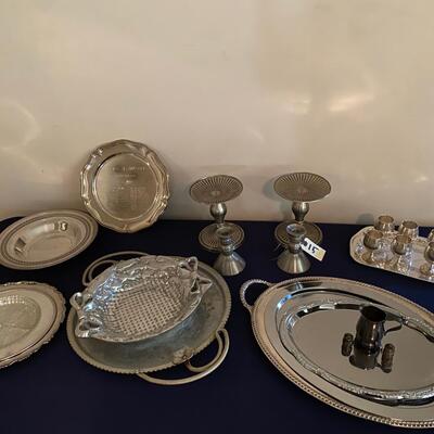 Misc Silver Plate and Home DÃ©cor Lot