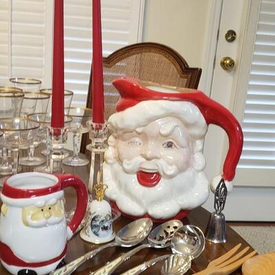 Lenox serving utensils, candlestick holders with candles; & more