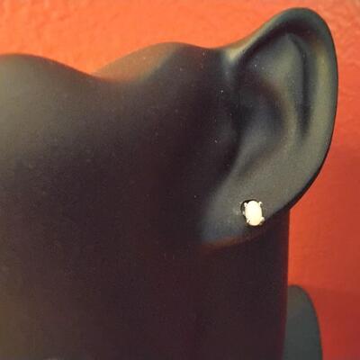 .50ctw Opal Cabochon 925 Sterling Silver Stud Earrings TONS OF FIRE!!!