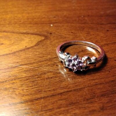 .35ctw Amethyst Round Cut 925 Sterling Silver Ring Size 6