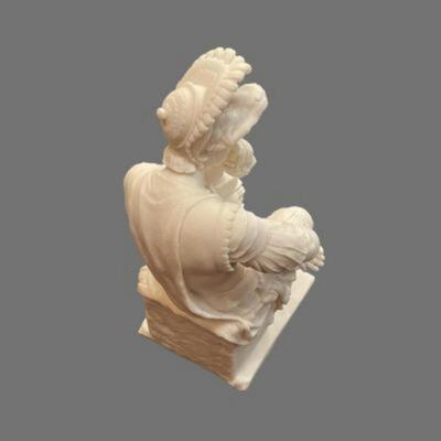 Lorenzo de Medici Alabaster Statue