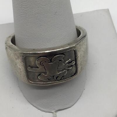 Large Heavy Silver 925 MC Sanderson Armor Of God Silver Ring