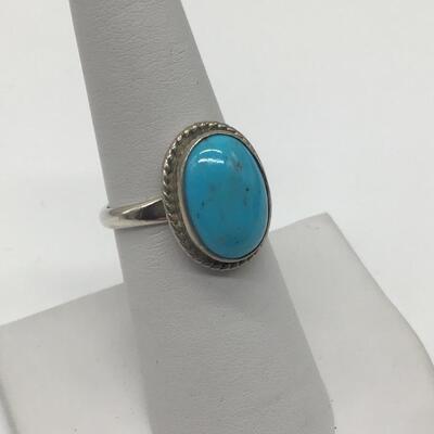 Sterling silver and Turquoise Southwest Ring
