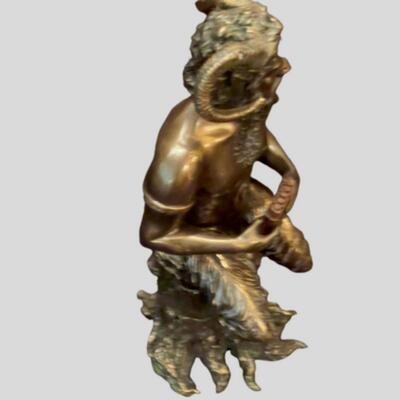 Brass Patina Statue of Pan - the God of Fertility - 11