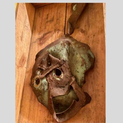 Metal Sculpture Displayed in Wooden Box by Local New Orleans Artist