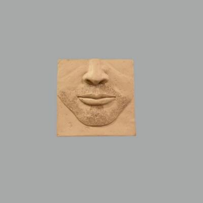 Concrete Mouth Sculpture - 6"