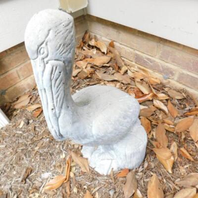 Concrete Pelican Garden Statuette