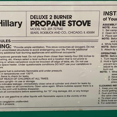 Hillary Deluxe Two Burner Stove