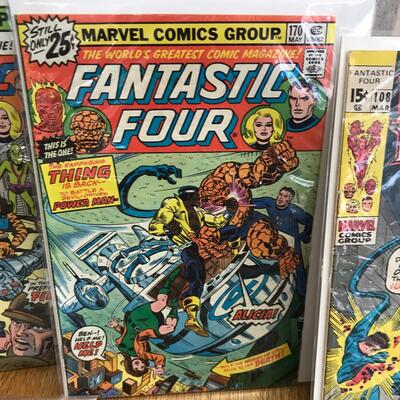 Lot of 7 Fantastic Four Comics