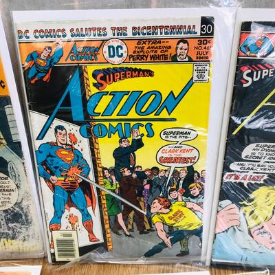 Lot of 8 Superman Action Comics