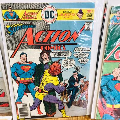 Lot of 8 Superman Action Comics