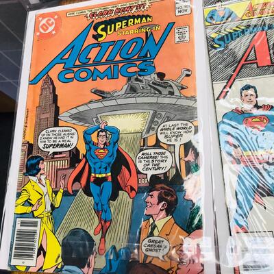 Lot of 8 Superman Action Comics