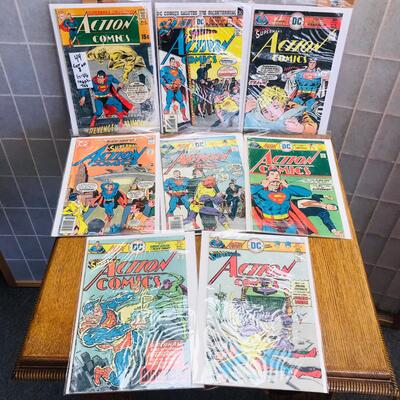 Lot of 8 Superman Action Comics