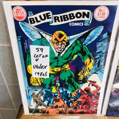 Lot of 4 Blue Ribbon Comics