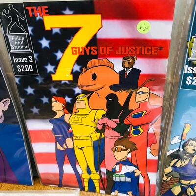 The 7 Guys of Justice Lot of 7