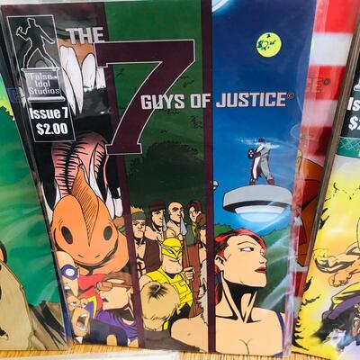 The 7 Guys of Justice Lot of 7