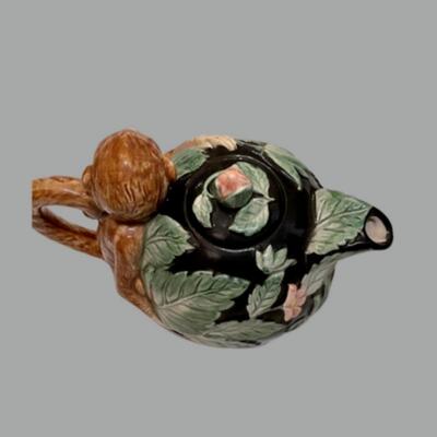 Vintage Fitz and Floyd Rain Forest Monkey Teapot