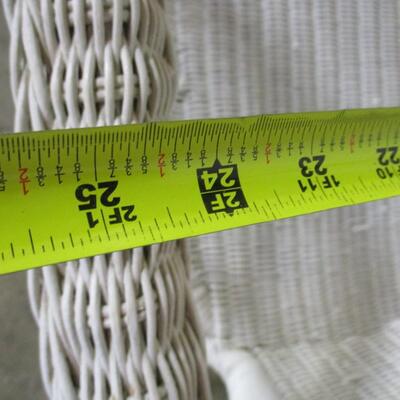 White Wicker Rocking Chair