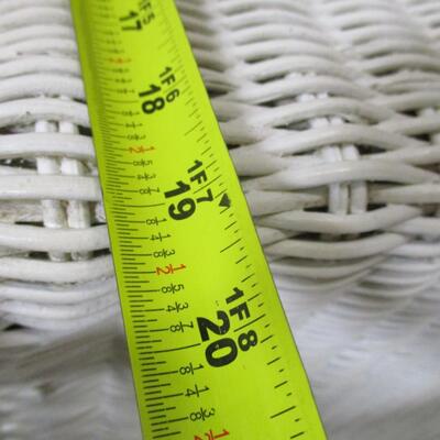 White Wicker Rocking Chair