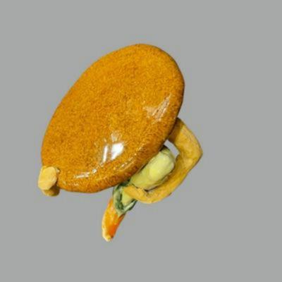 Susan Bergman Portobello Mushroom Head Sculpture