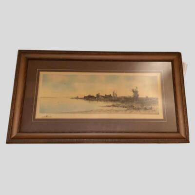Original Pen and Ink Framed