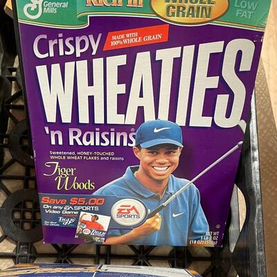 Two Vintage Wheaties Boxes and One Warners Crunch Time
