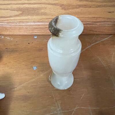 Small Marble Alabaster Vase