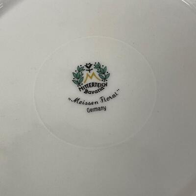Mitterteich Bavaria Meissen Floral,Germany - 4 Plates