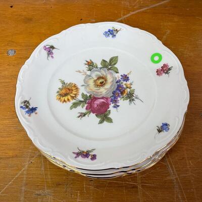 Mitterteich Bavaria Meissen Floral,Germany - 4 Plates