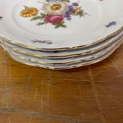 Mitterteich Bavaria Meissen Floral,Germany - 4 Plates