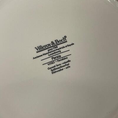 4 Villeroy and Boch 8â€ plate in the Persia pattern