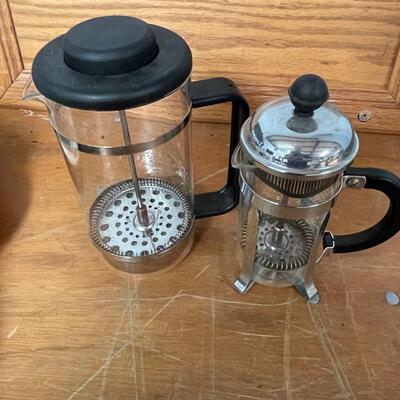 Two Bodum French Press Coffee Maker