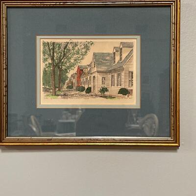 Vintage Limited Print, A.P. Dedula: Duke of Gloucester Street, Williamsburg, Virginia