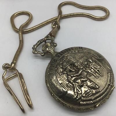 Firer Fighter Pocket watch and Chain. Tested