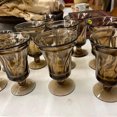 Vintage Fostoria Jamestown Large and Small Parfait Glasses