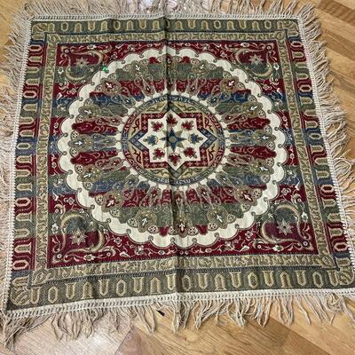 Mid Century Moorish Silk Textile From Granada Spain