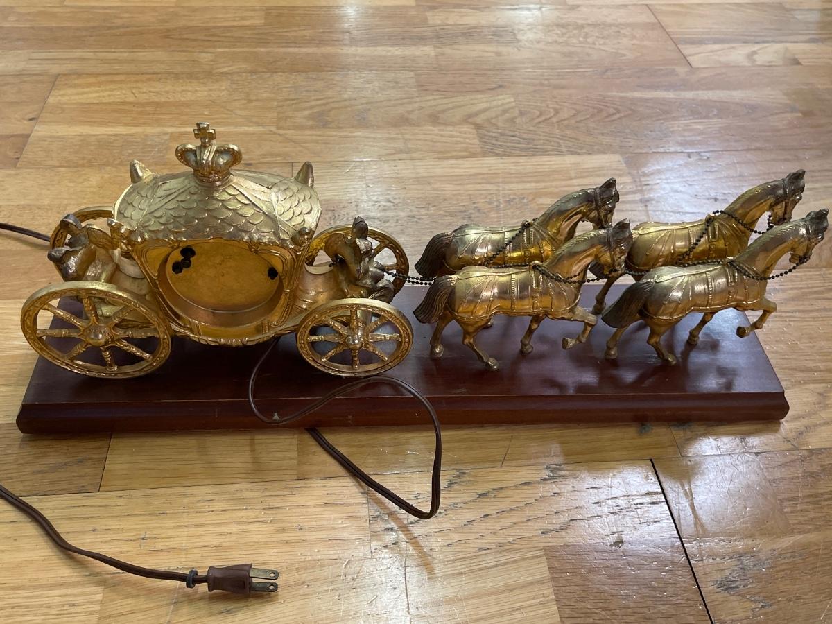 Decor Only Cinderella Carriage Clock