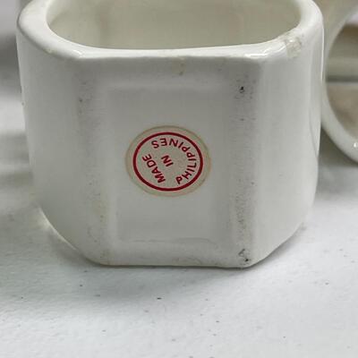 Four Teacup Napkin Homders-made In Philippines