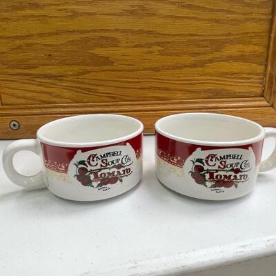 Set of Two (2) ~ Vintage 2000 ~ Campbell Soup Co's ~ 10 Ounce ~ Bowl ~ Cup ~ Mug