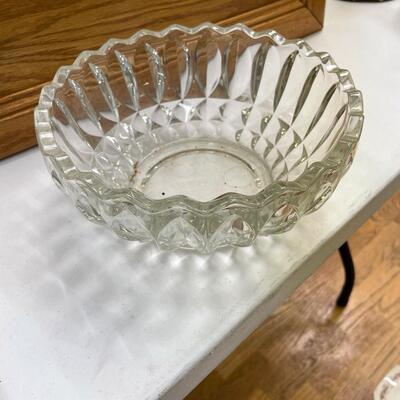 Large Vintage Glass Bowl