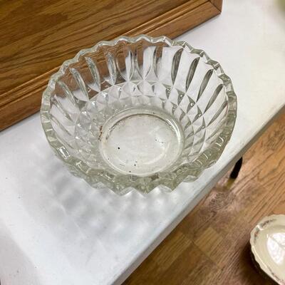 Large Vintage Glass Bowl