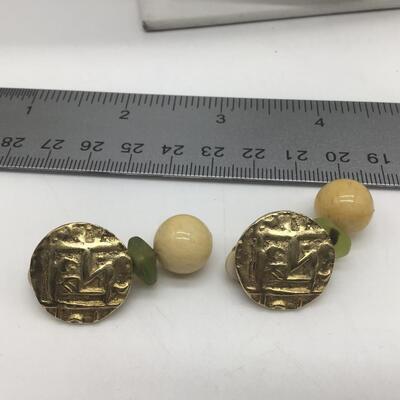 Vintage Semi Precious Stone Earrings
