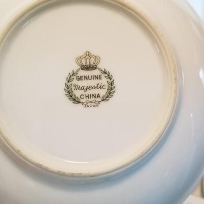 Lot #163  Vintage "Japan" MAJESTIC China Dinnerware set - MidCentury