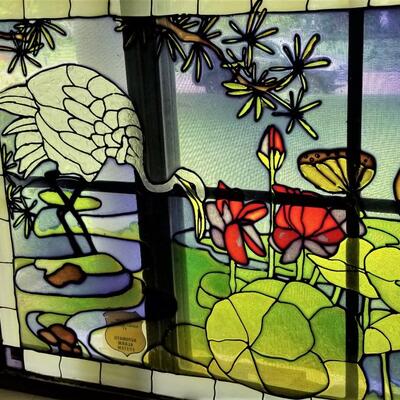 Lot #165  Pretty Stained Glass Window - Artist piece